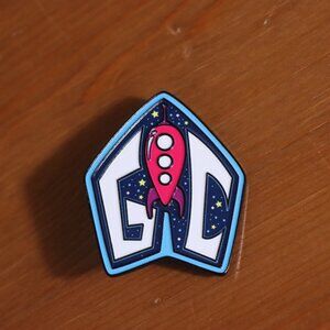 GalaxyCon GC Rocket Enamel Pin Collector Pin New